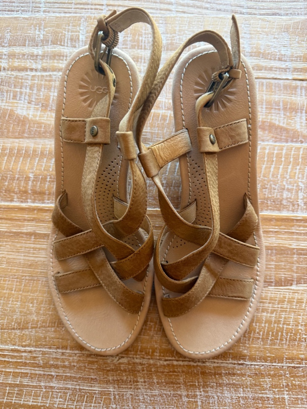 Strappy UGG Wedge Sandals